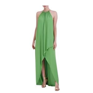 BCBGMAXAZRIA Formal Hi-Low Evening Dress Sleeveless Center Hem Split  New Small